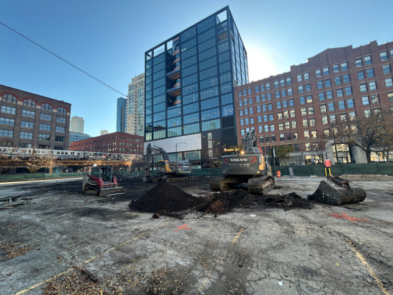 310 West Huron site prep underway