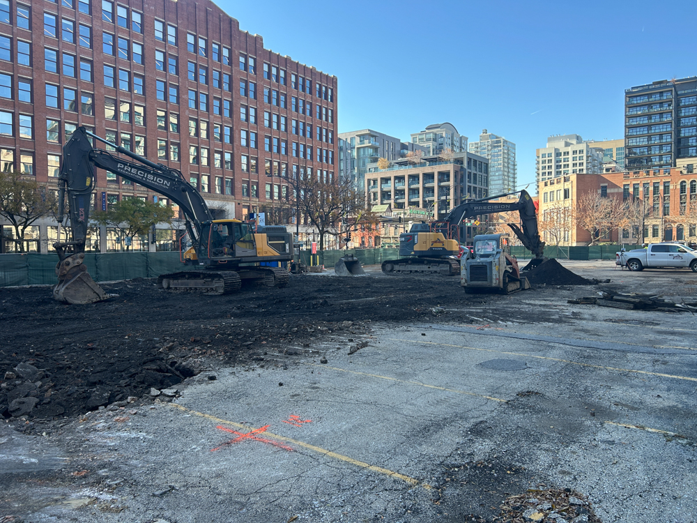 310 West Huron site prep underway