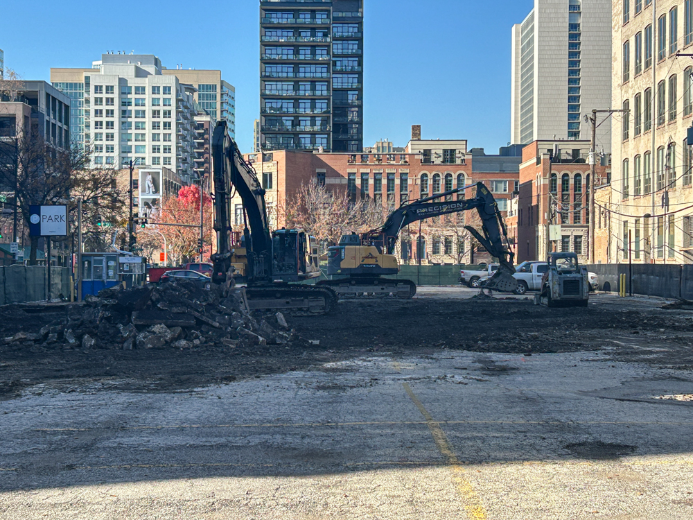 310 West Huron site prep underway