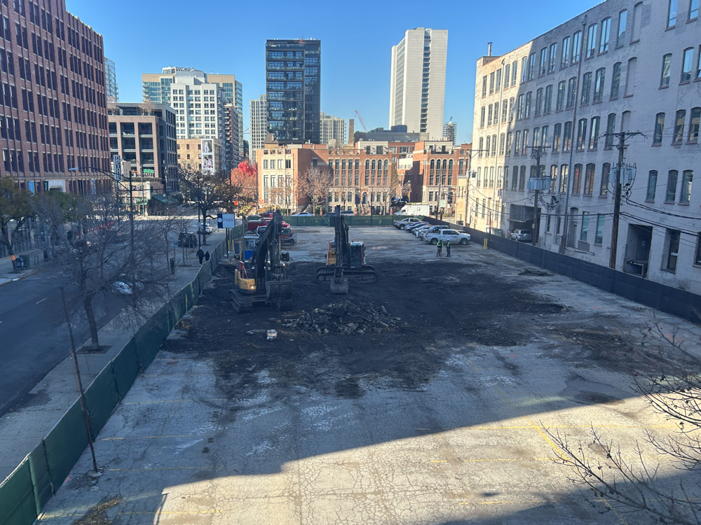 310 West Huron site prep underway