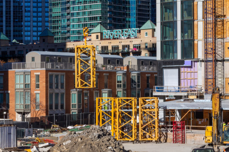 400 Lake Shore North Tower crane jump November 2025