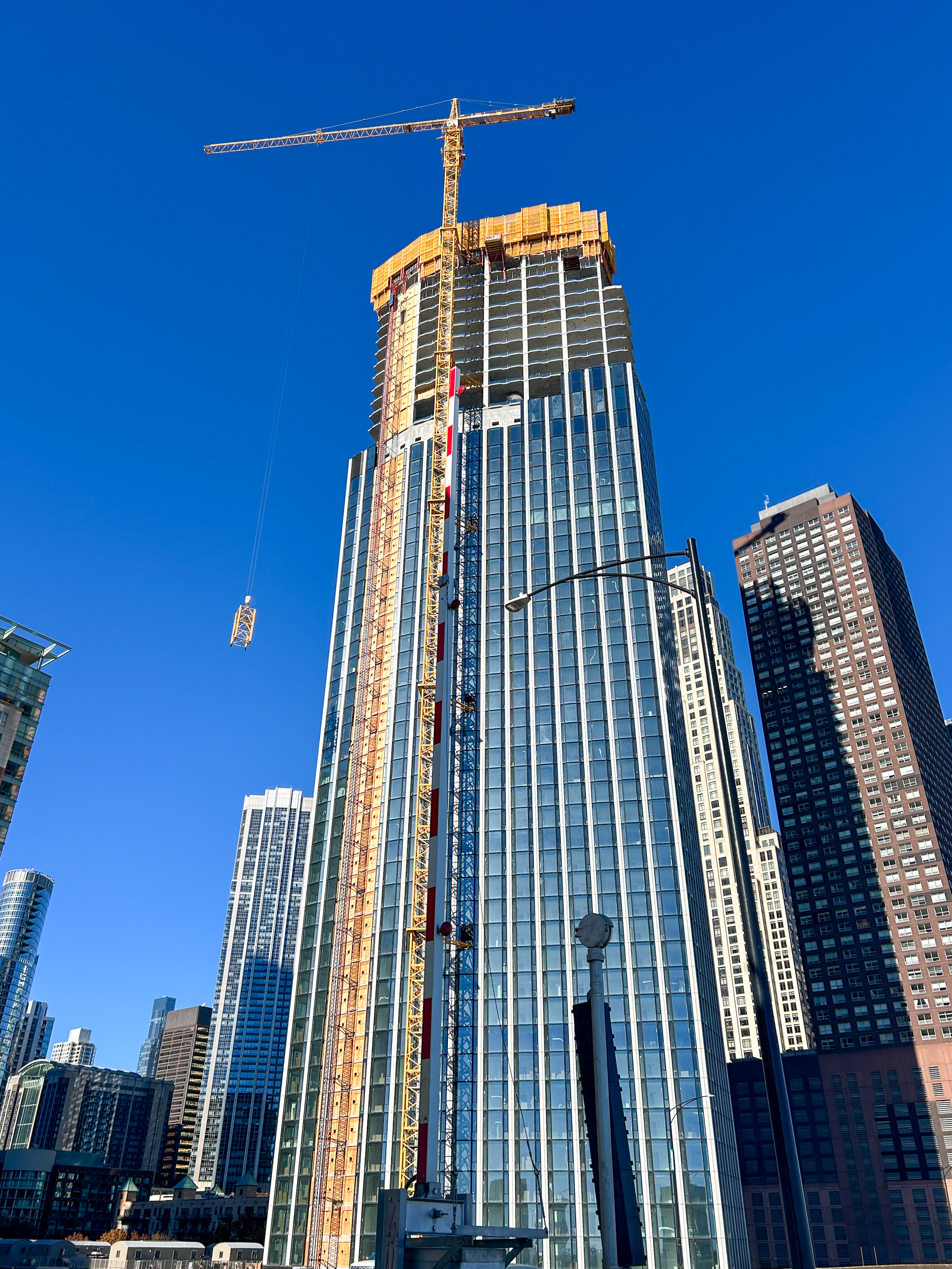 400 Lake Shore North Tower crane jump November 2025