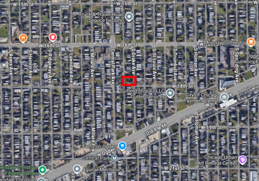 1654 South Drake Avenue three-flat permitted