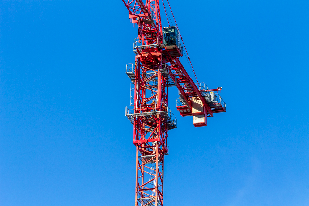 Bally's Hotel tower crane jump November 2025