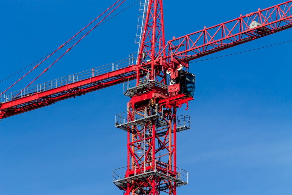 Bally's Hotel tower crane jump November 2025