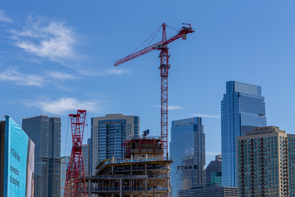 Bally's Hotel tower crane jump November 2025