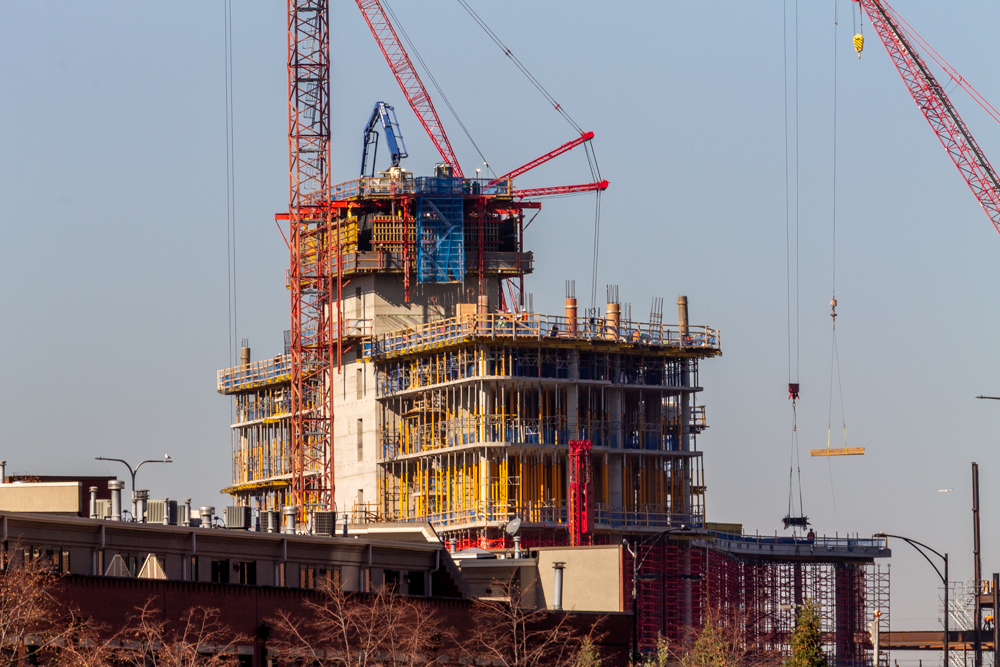 Bally's Casino hotel tower November 2025 construction update