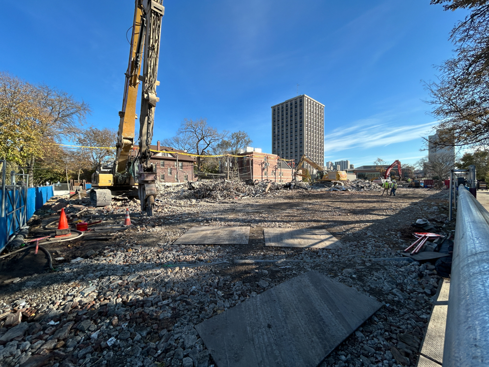 Campion Hall demolition November 2025