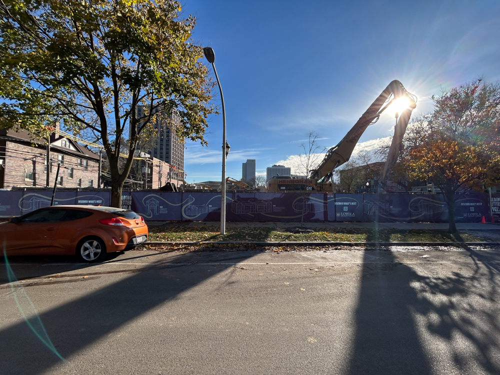 Campion Hall demolition November 2025