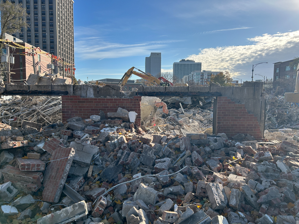 Campion Hall demolition November 2025