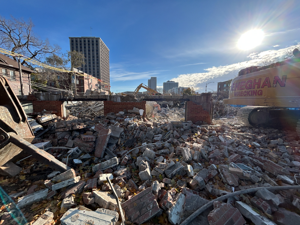 Campion Hall demolition November 2025