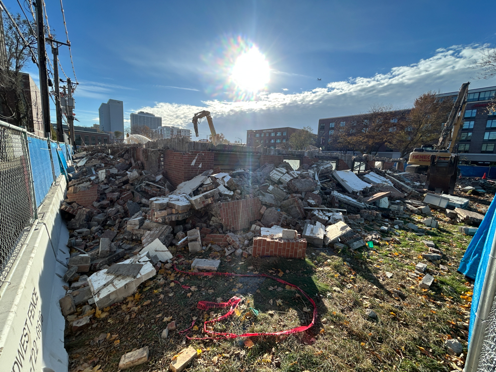 Campion Hall demolition November 2025