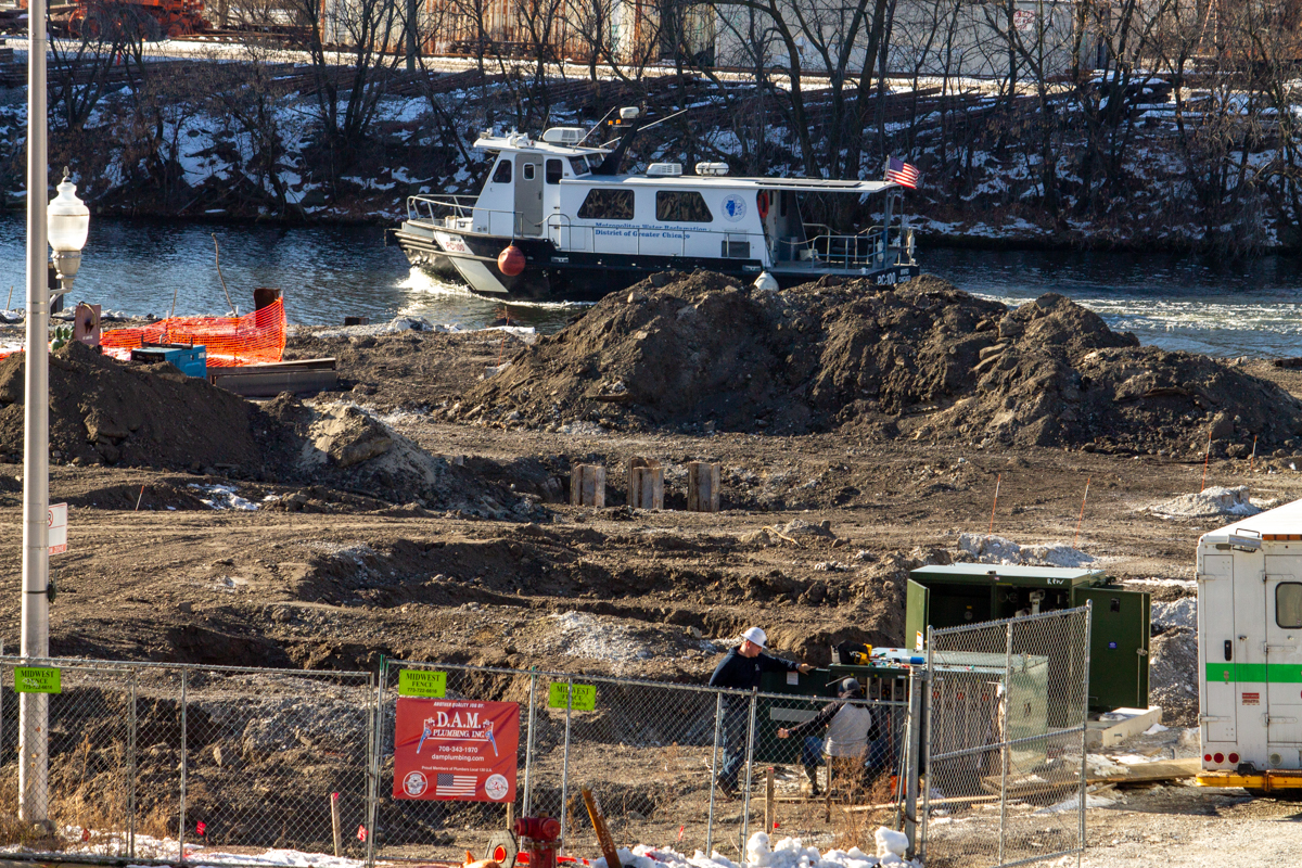 1010 South Wells Street Riverline foundation work