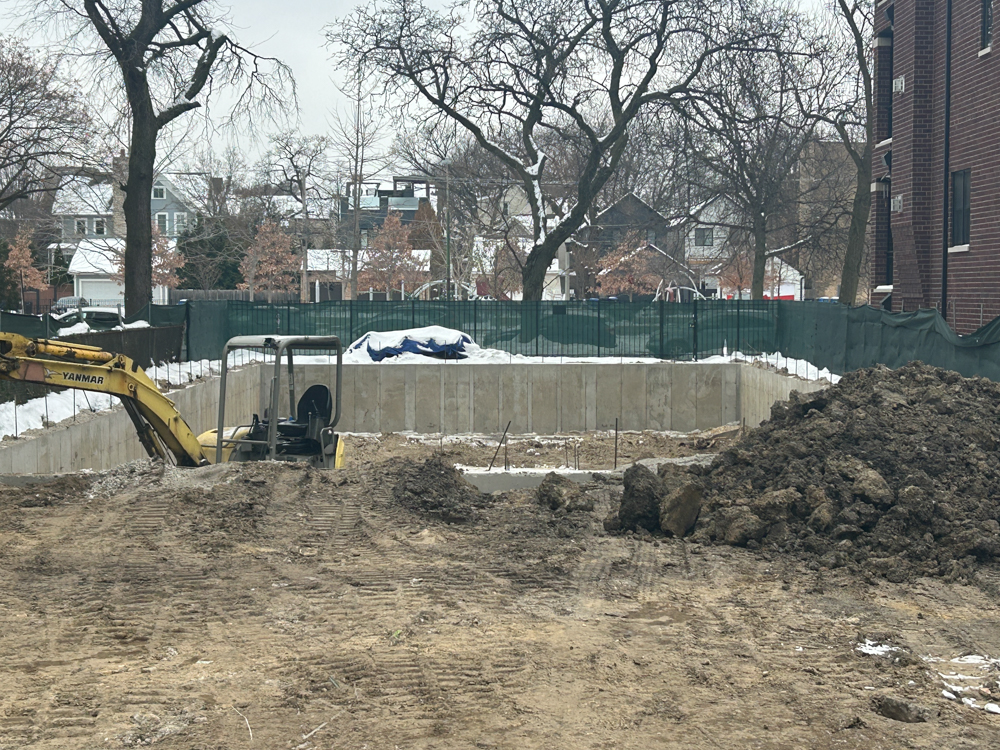 4317 North Paulina Street foundation construction