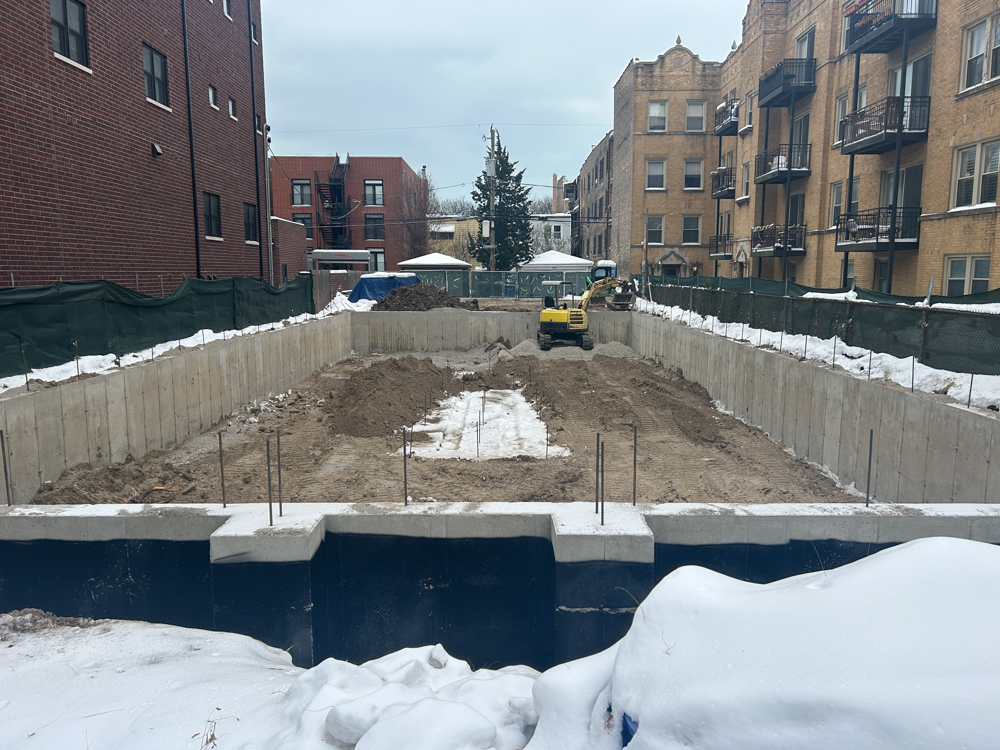 4317 North Paulina Street foundation construction