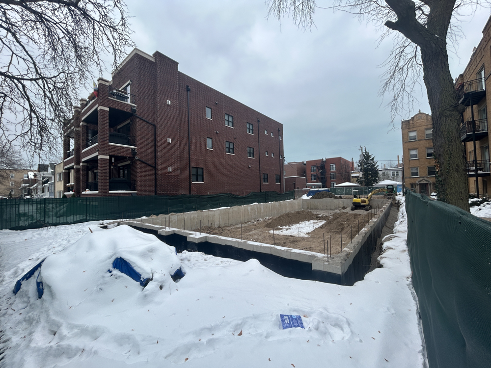 4317 North Paulina Street foundation construction