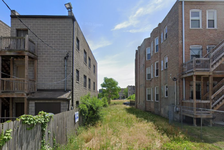 That same trio also teamed up for a handful of six-unit buildings in the 3900 block of South Indiana Avenue in Bronzeville. All five buildings were permitted for construction between December 2024 and January of this year. Street View images from June show them all topped out at three stories. Some have units currently listed for rent on various real estate sites.