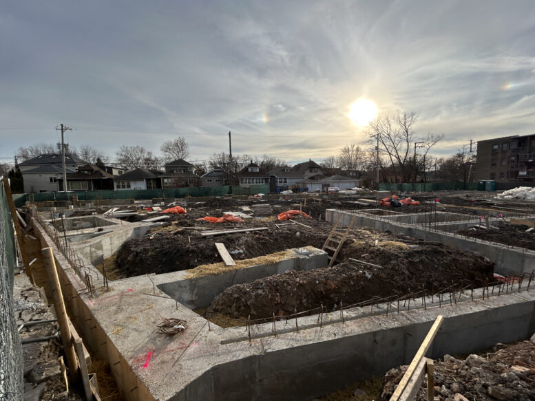 Lawrence Gateway foundation construction underway