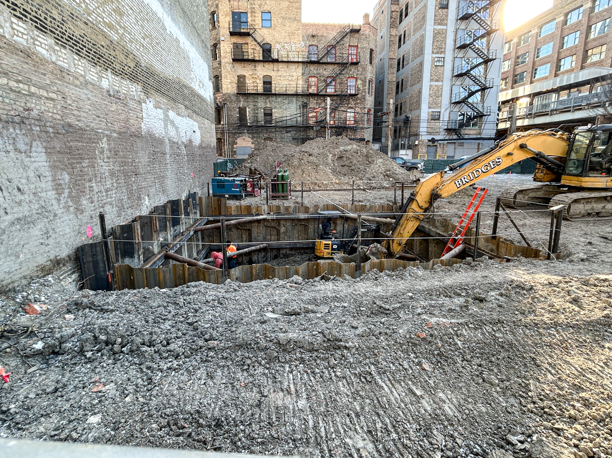227 West Chicago foundation work