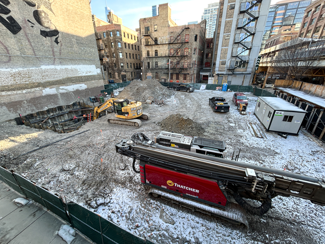 227 West Chicago foundation work