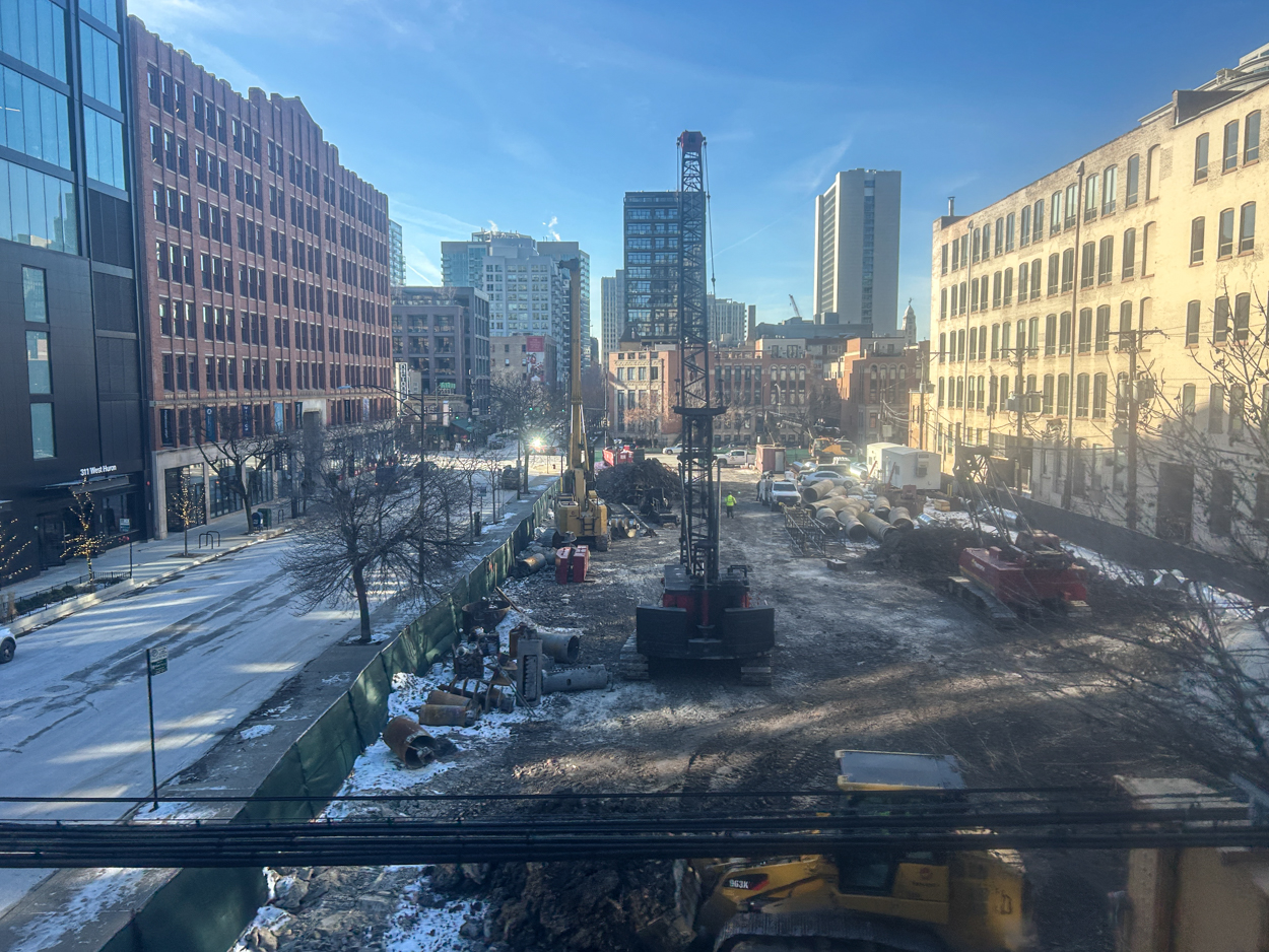 310 West Huron fuill permit and caisson work