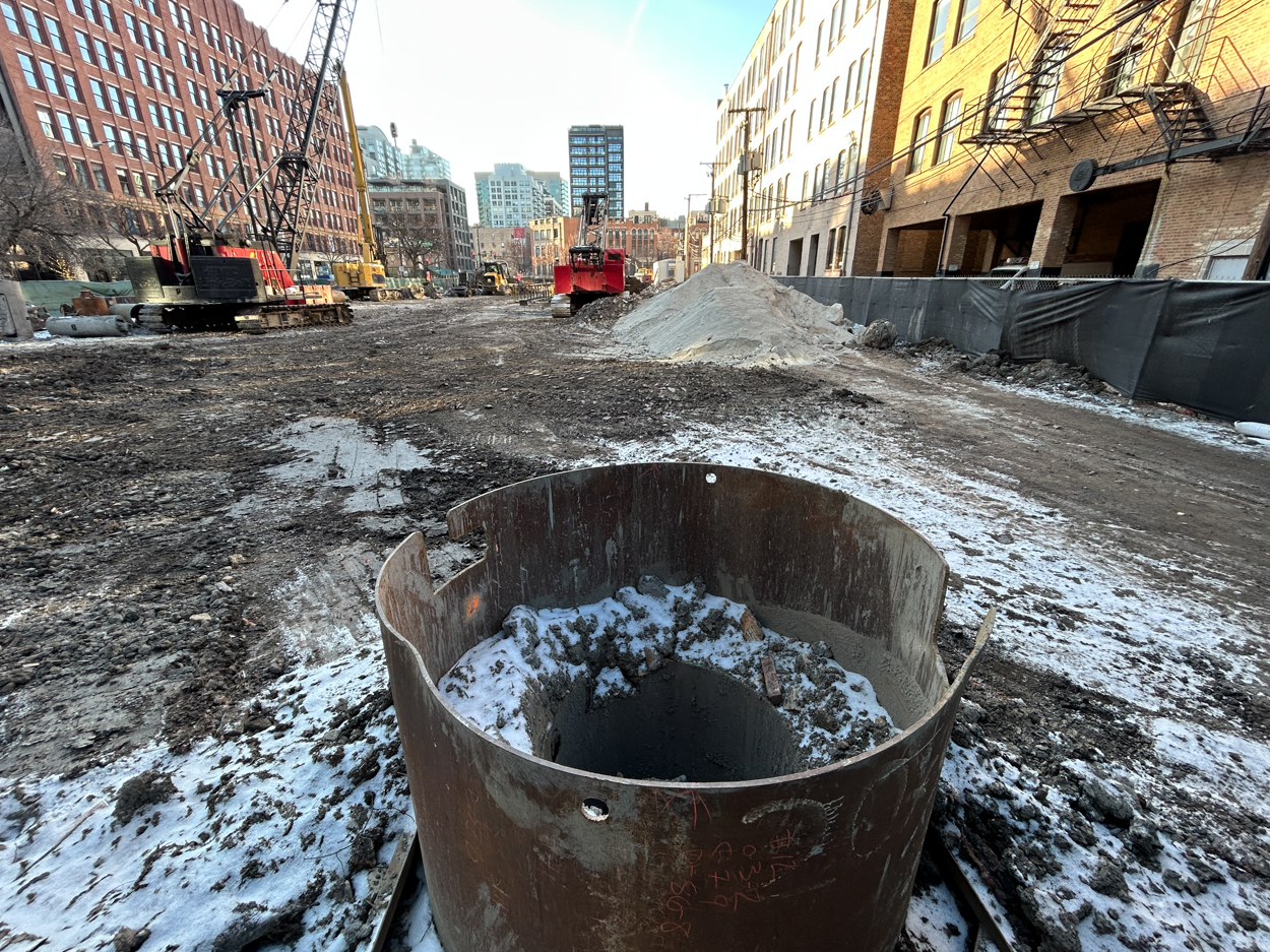 310 West Huron full permit and caisson work