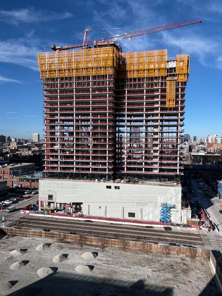 370 North Morgan first glass