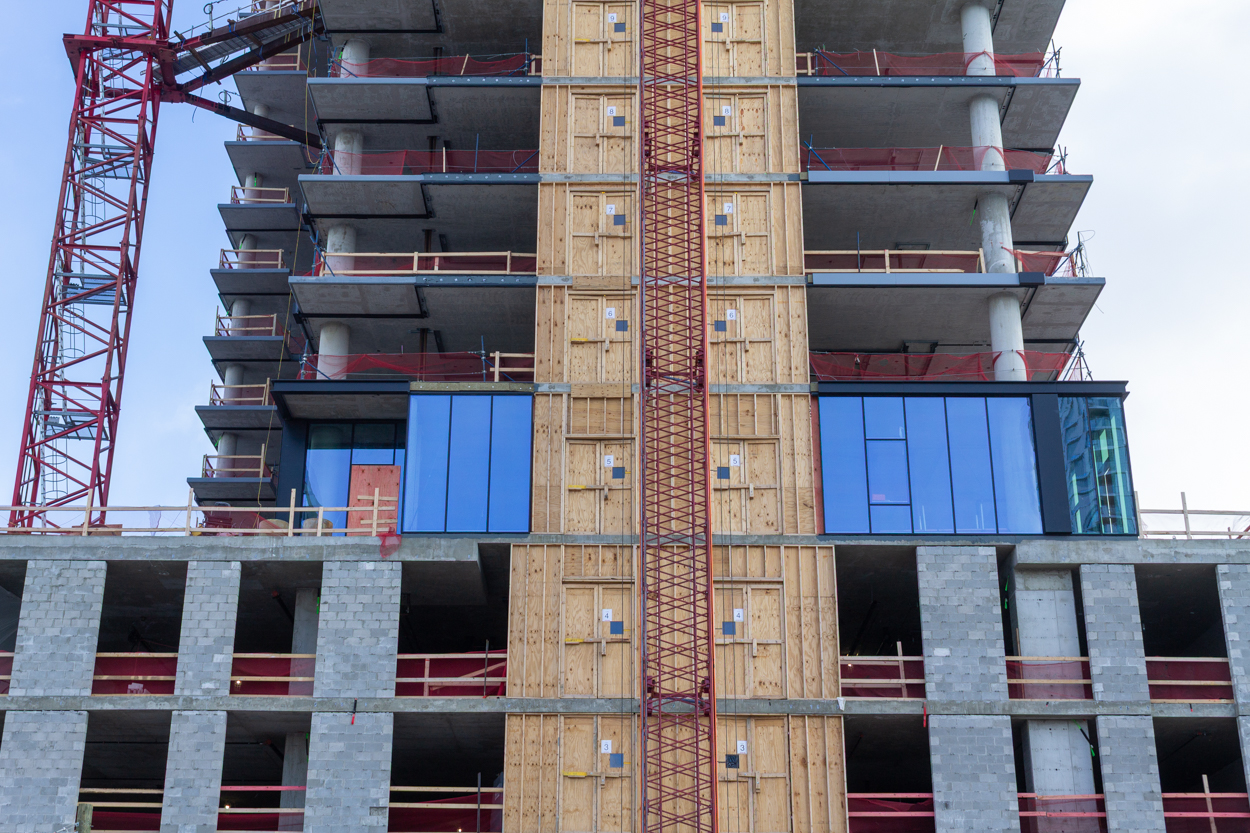 370 North Morgan first glass