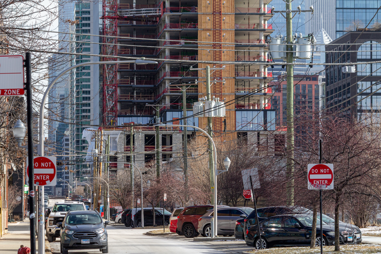 370 North Morgan first glass