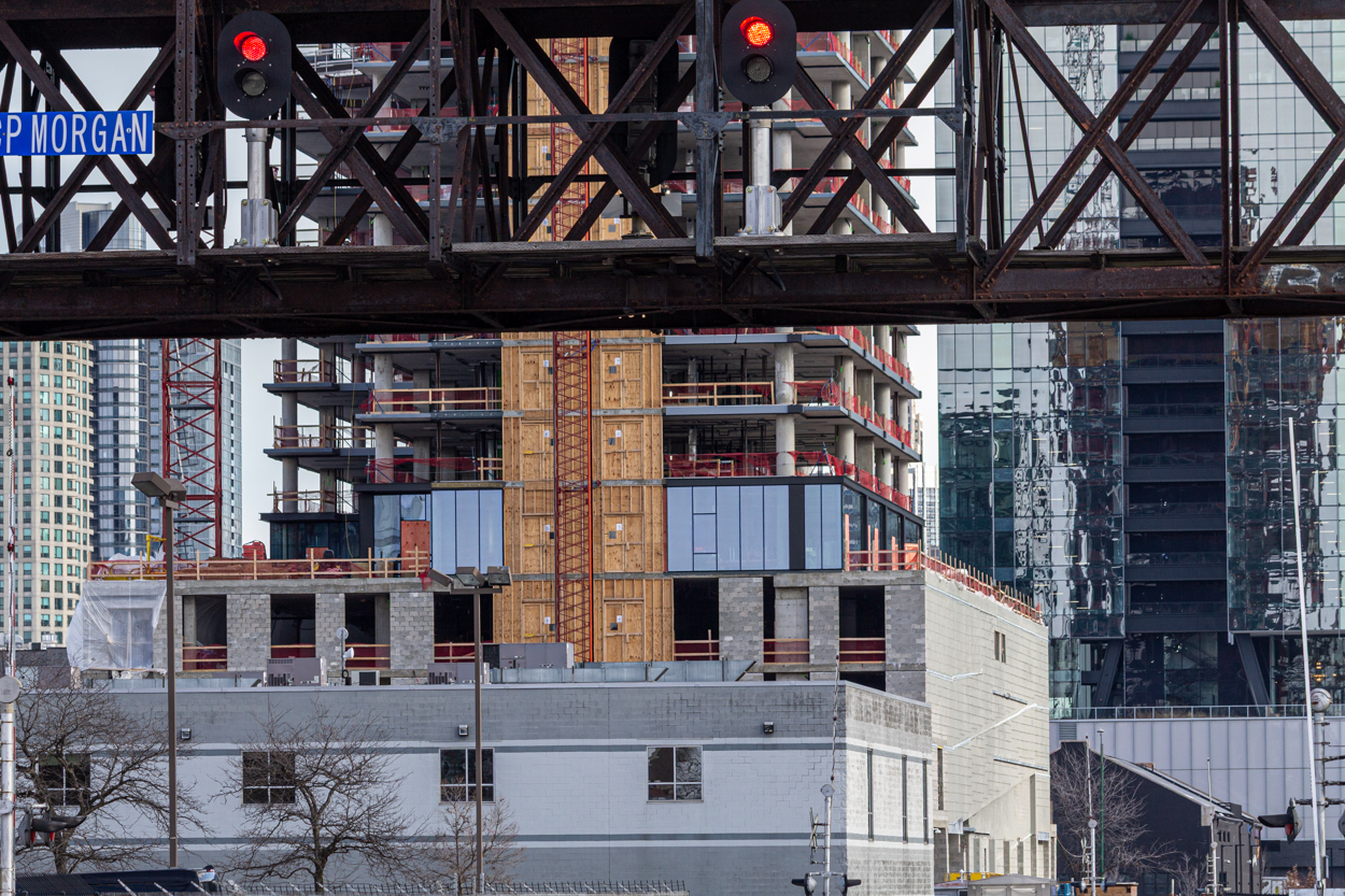 370 North Morgan first glass