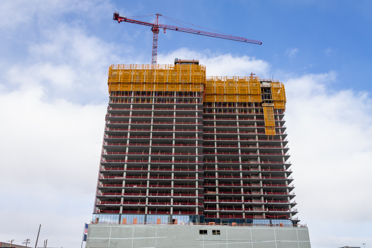 370 North Morgan first glass