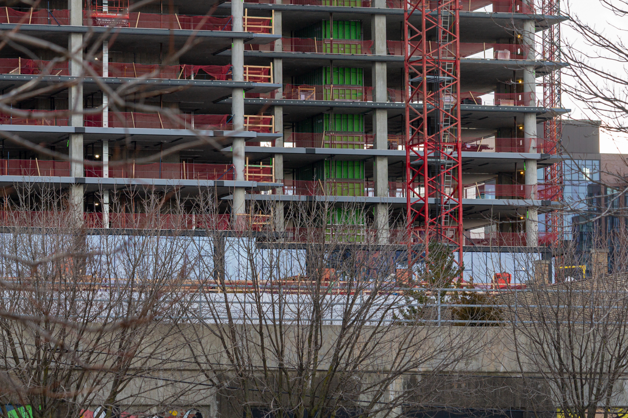 370 North Morgan first glass