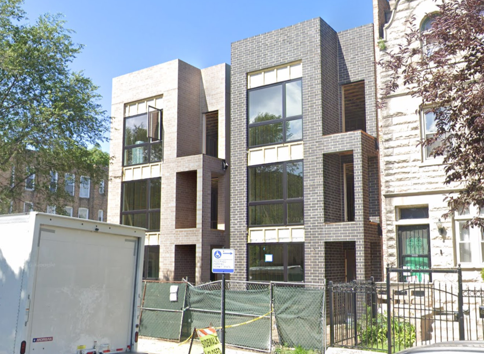 4206-4208 South Calumet Avenue three-flat construction