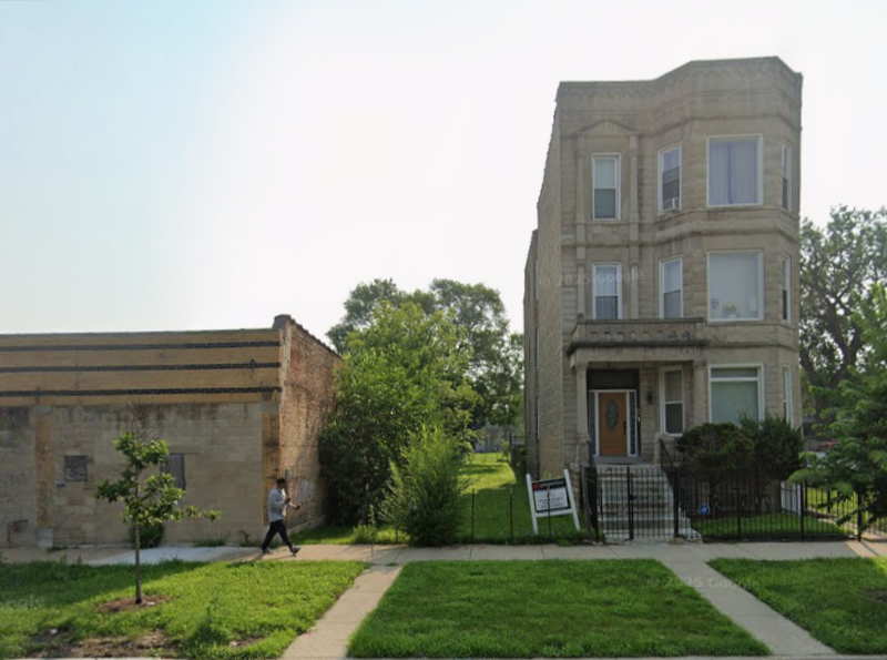 5317 South Indiana Avenue three-flat construction