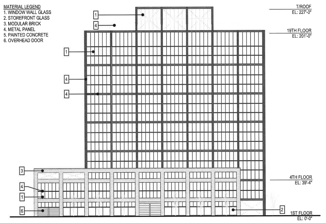 High-Rise Proposed At 571 West Polk Street Near Old Post Office