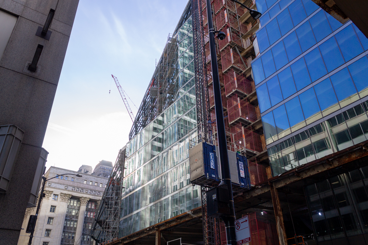 Thompson Center Google exterior renovation January 2026 update