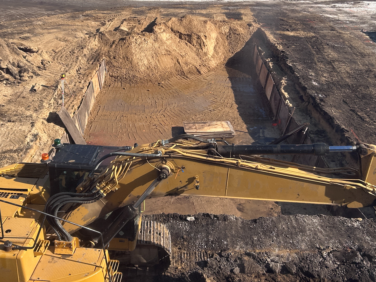 1801 West Grace Street Club Grace foundation work underway