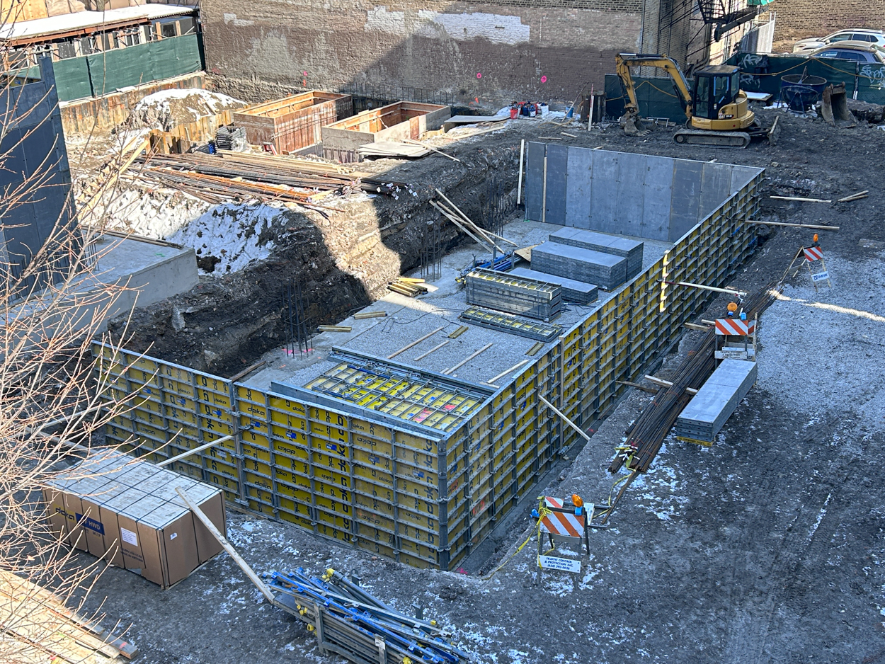 227 West Chicago Avenue foundation progress February 2026