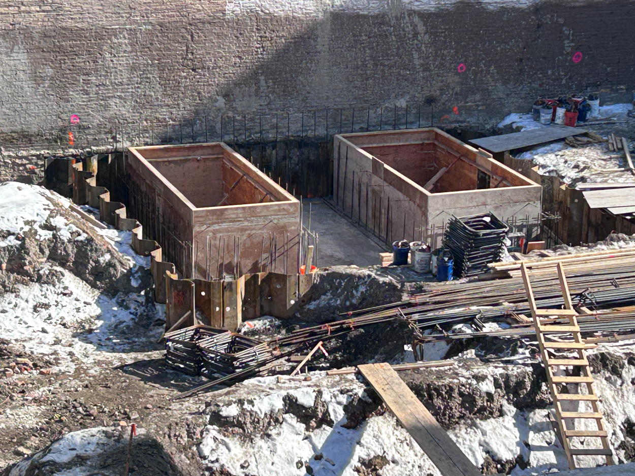 227 West Chicago Avenue foundation progress February 2026