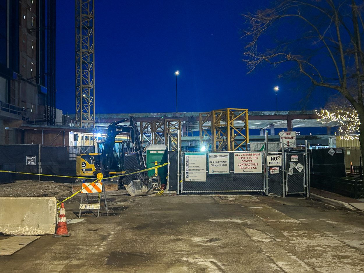 400 Lake Shore final tower crane jump