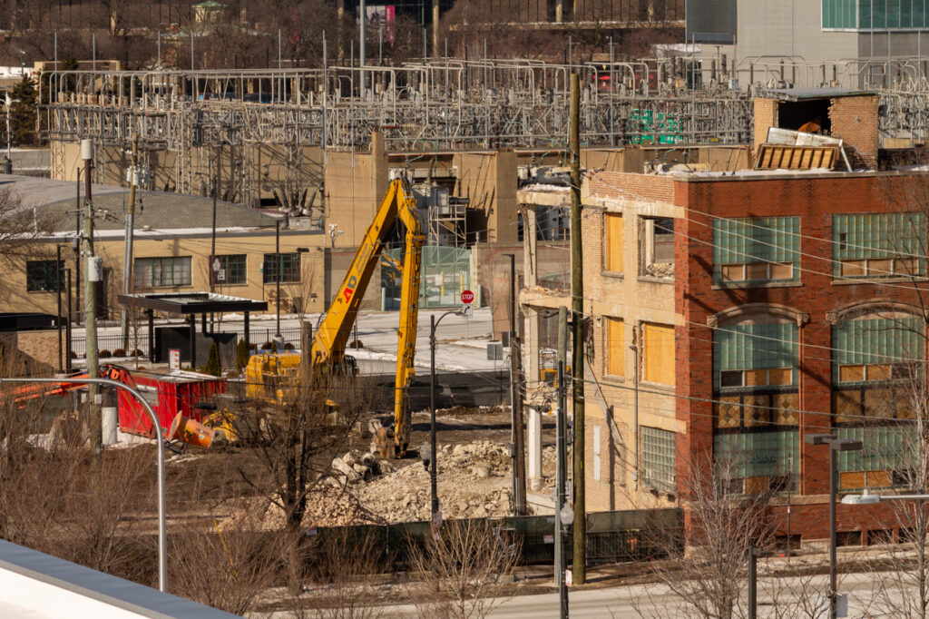ComEd Demolishes 1920s Industrial Office Building At 900 South Clinton ...