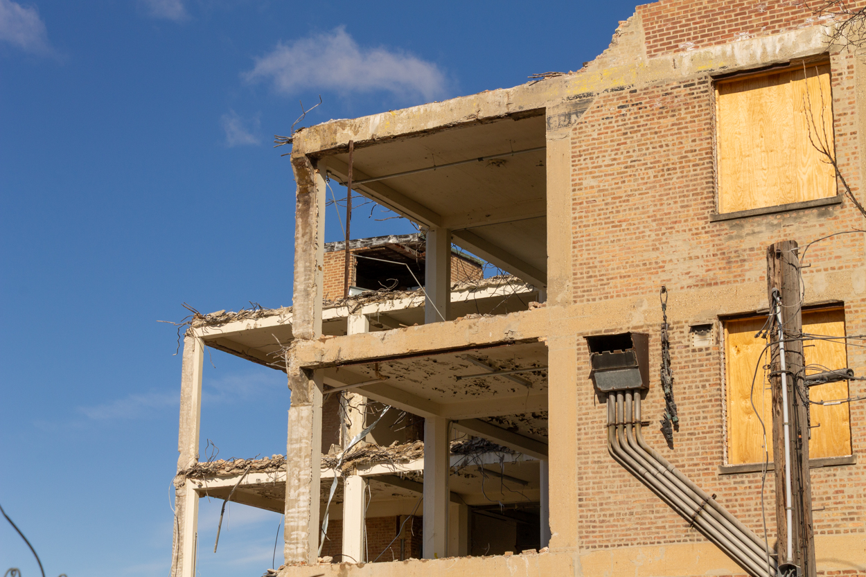 900 South Clinton Street demolition