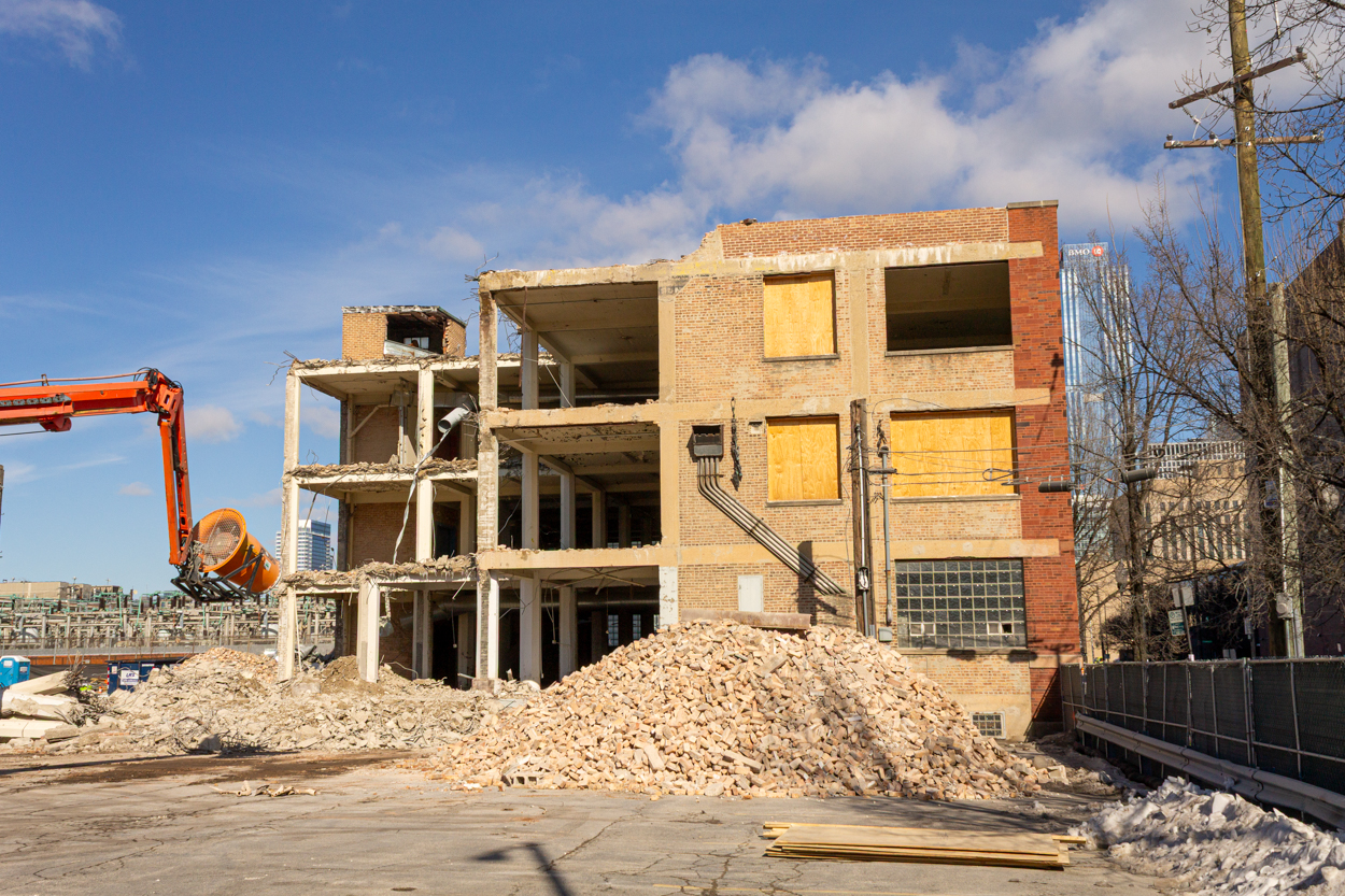 900 South Clinton Street demolition