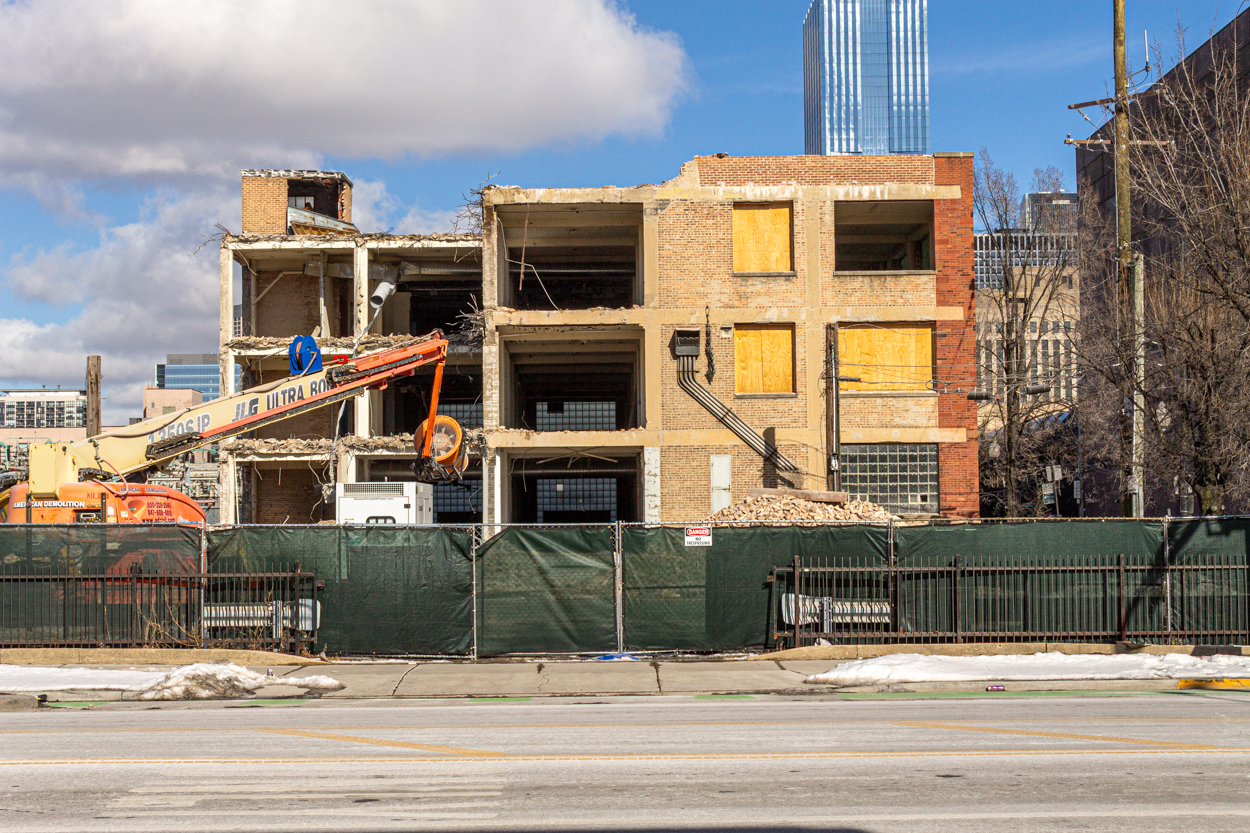 900 South Clinton Street demolition