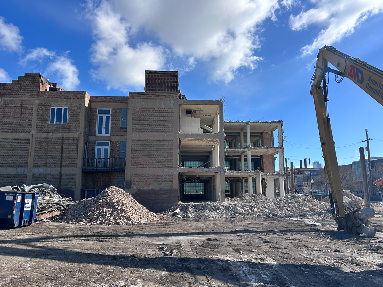 900 South Clinton Street demolition