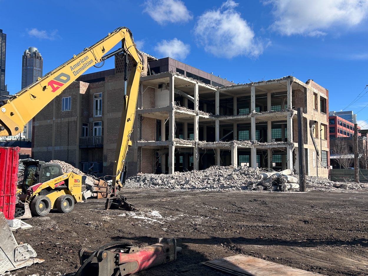 900 South Clinton Street demolition