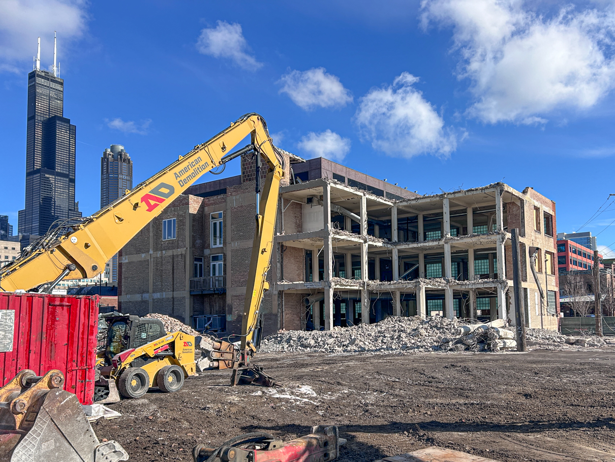 900 South Clinton Street demolition