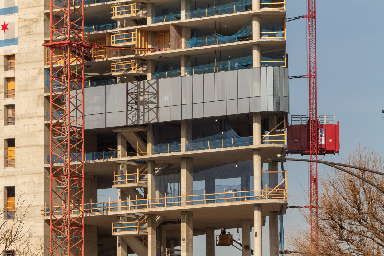 Bally's Hotel tower crane jump #2