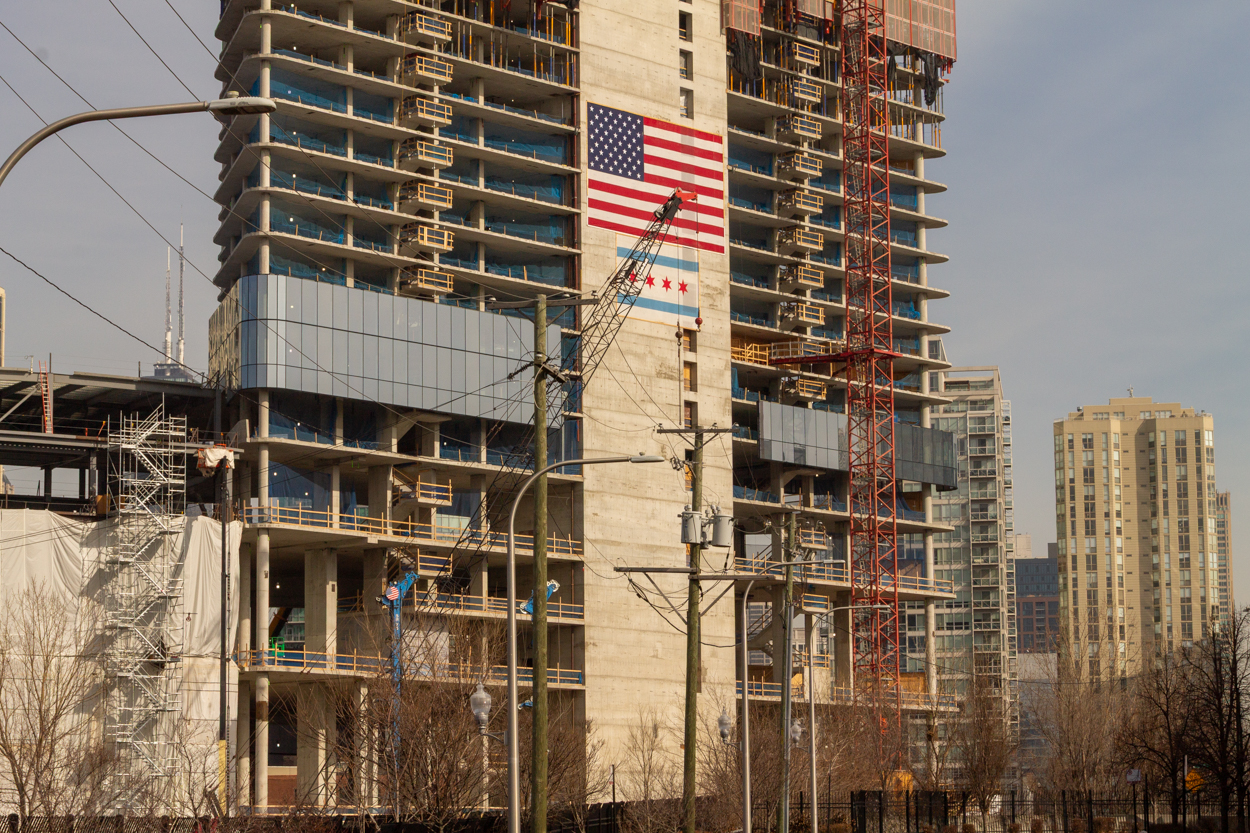 Bally's Hotel tower crane jump #2