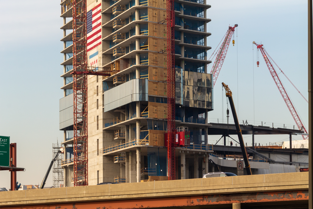 Bally's Hotel tower crane jump #2